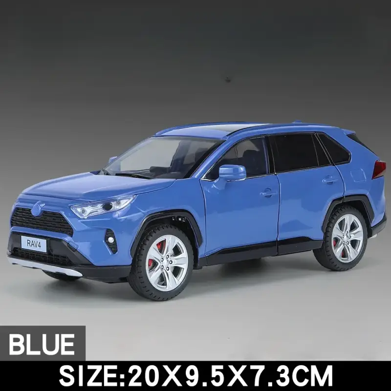 Toyota RAV4 1:24 Model Samochodu Metalowy Dźwięk i Światło