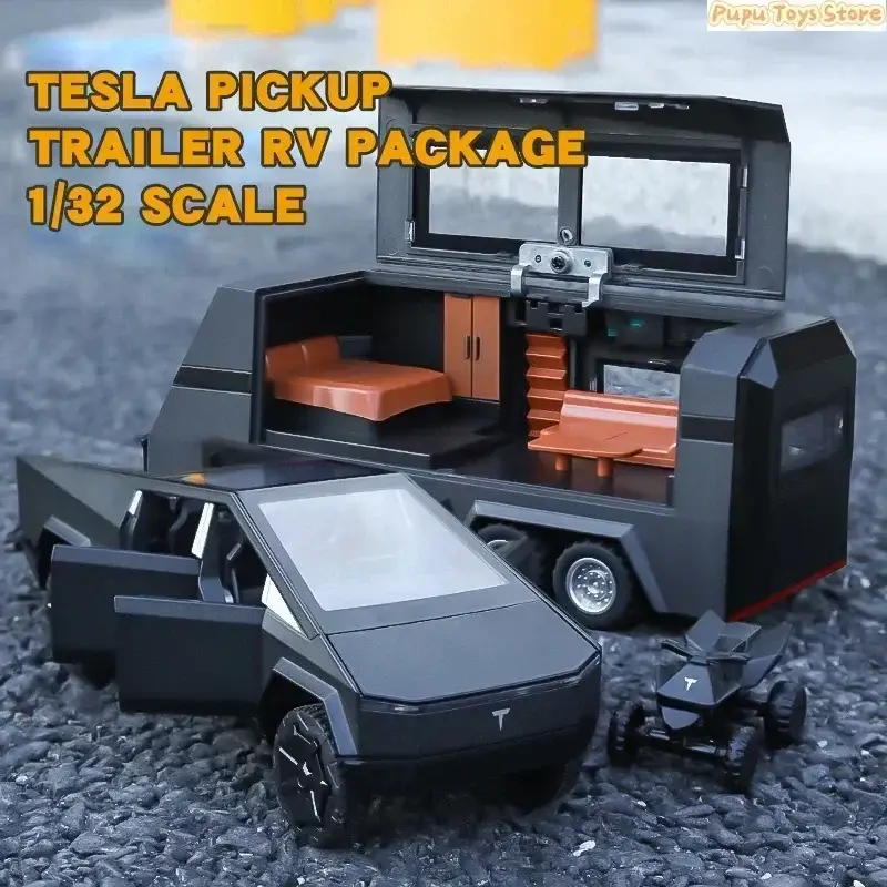 Tesla Cybertruck 1:32 Model Samochodu Metalowy