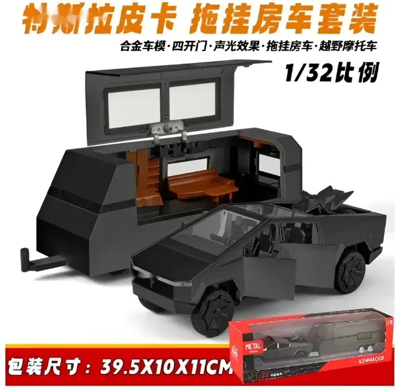 Tesla Cybertruck 1:32 Model Samochodu Metalowy