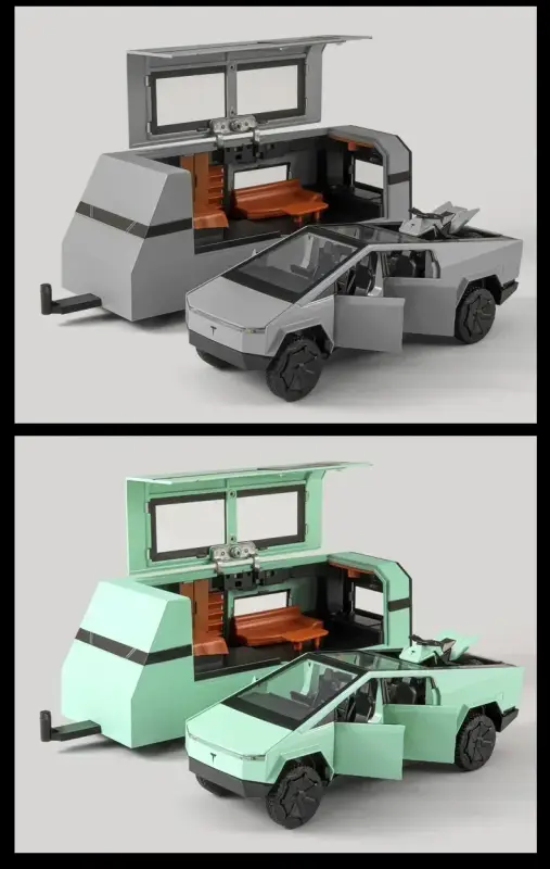 Tesla Cybertruck 1:32 Model Samochodu Metalowy