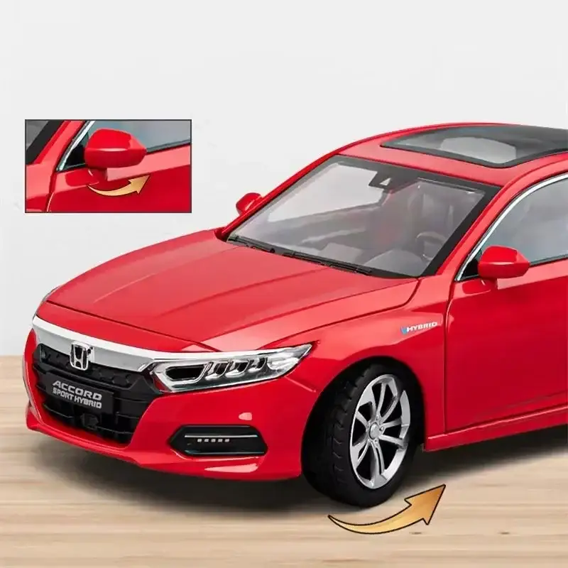 Honda Accord 1:24 Model Samochodu Metalowy Dźwięk i Światło