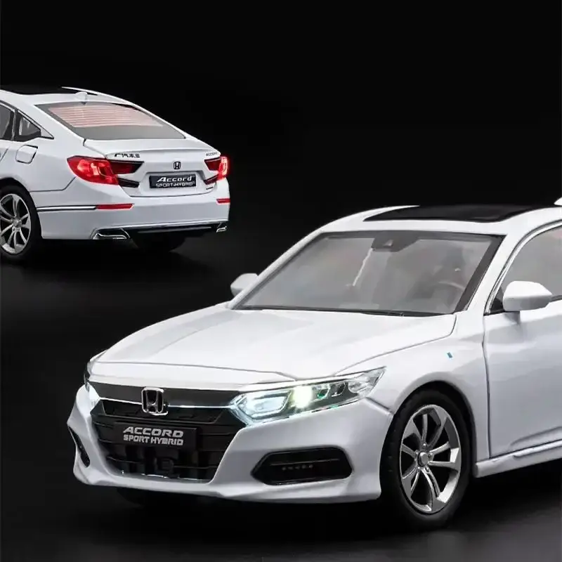 Honda Accord 1:24 Model Samochodu Metalowy Dźwięk i Światło