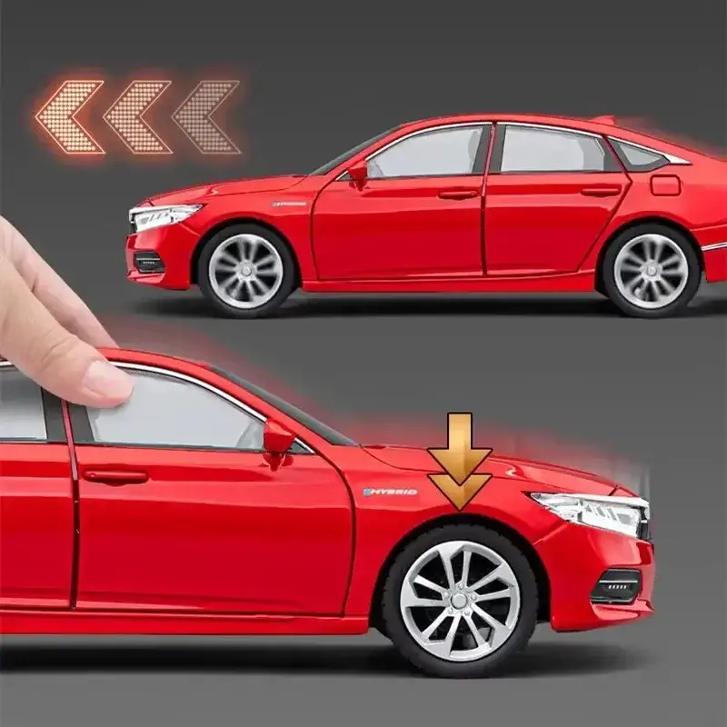Honda Accord 1:24 Model Samochodu Metalowy Dźwięk i Światło