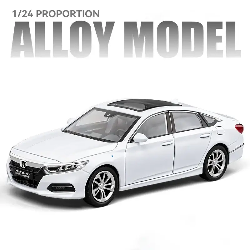 Honda Accord 1:24 Model Samochodu Metalowy Dźwięk i Światło