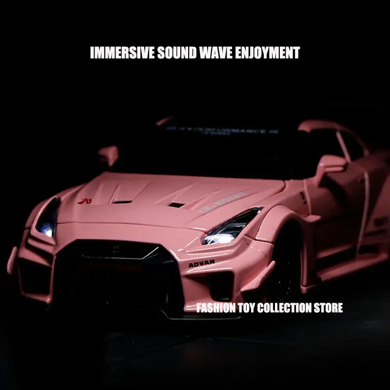 Nissan GTR CSR2 1:32 Model Samochodu Metalowy Dźwięk i Światło Fast & Furious
