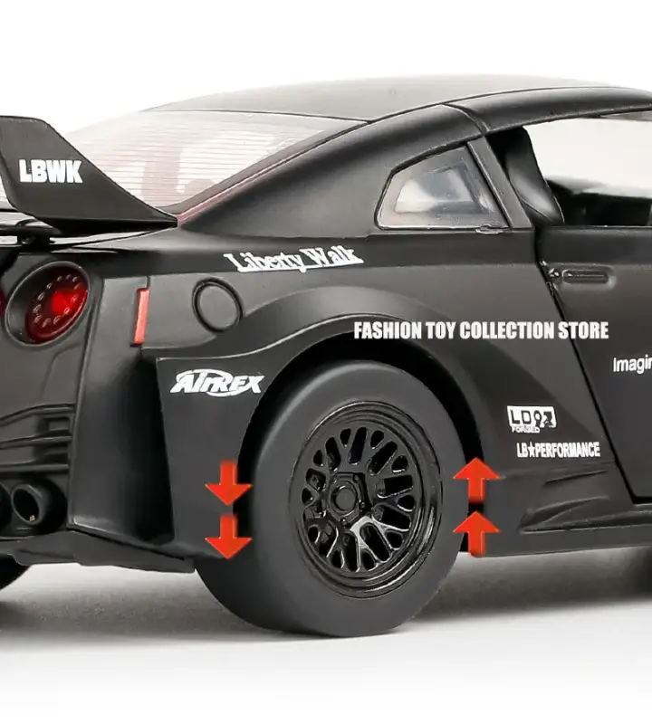 Nissan GTR CSR2 1:32 Model Samochodu Metalowy Dźwięk i Światło Fast & Furious