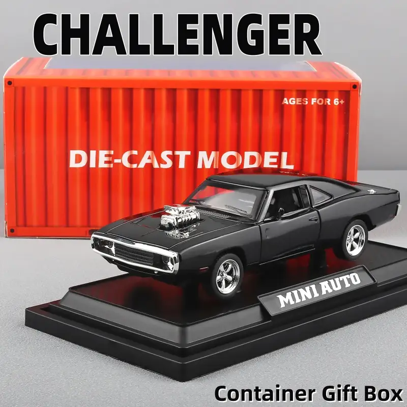 Dodge Charger 1970 1:32 Model Samochodu Metalowy Mechanizm Cofania