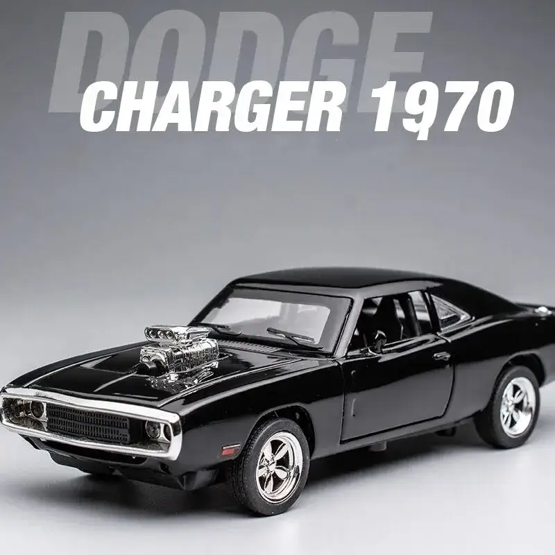 Dodge Charger 1970 1:32 Model Samochodu Metalowy Mechanizm Cofania