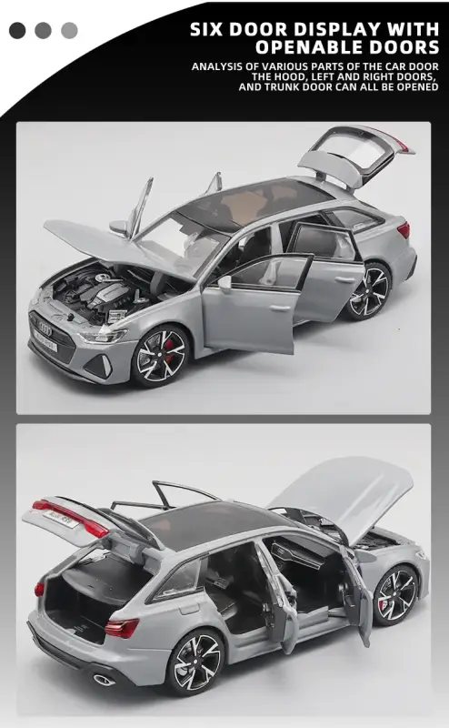Audi RS6 1:32 Model Samochodu Metalowy