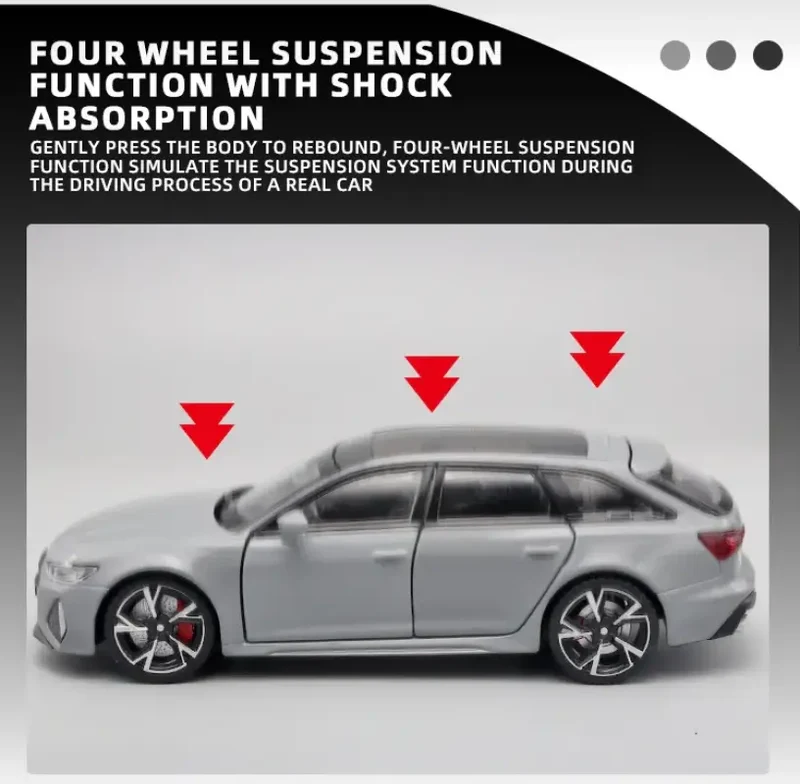 Audi RS6 1:32 Model Samochodu Metalowy