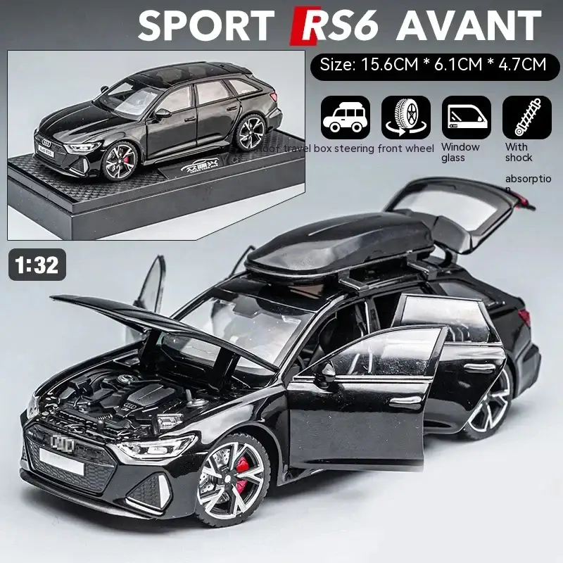 Audi RS6 1:32 Model Samochodu Metalowy
