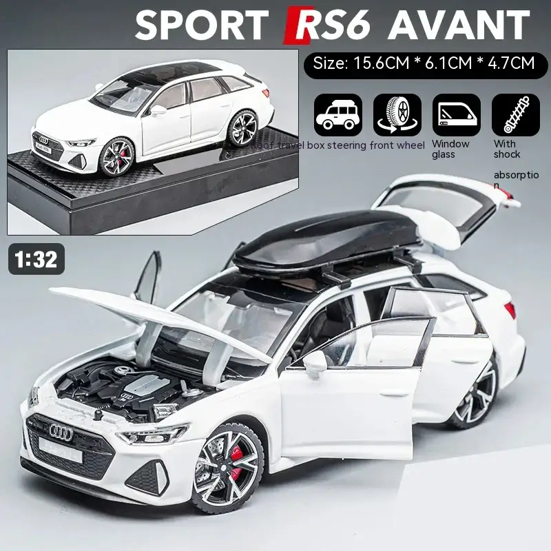 Audi RS6 1:32 Model Samochodu Metalowy