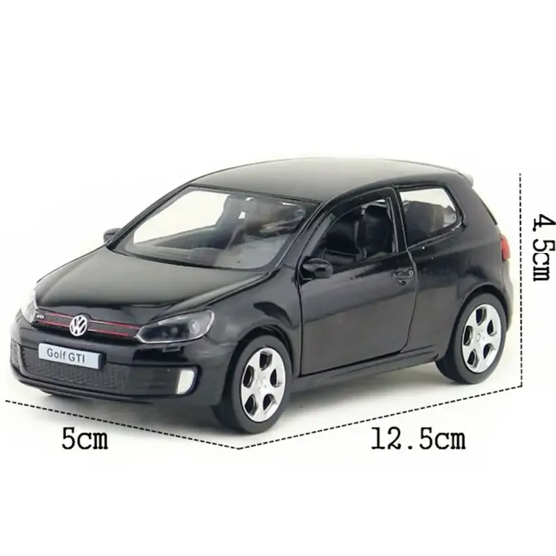 Volkswagen VW Golf 6 1:36 Model Samochodu Metalowy Otwierane Drzwi