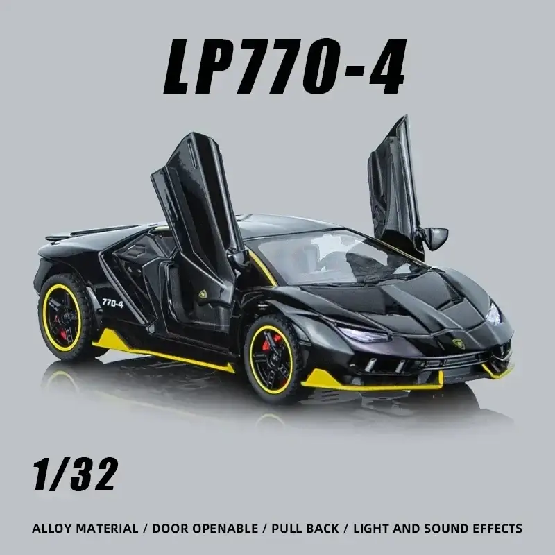 Lamborghini LP770 1:32 Model Samochodu Metalowy