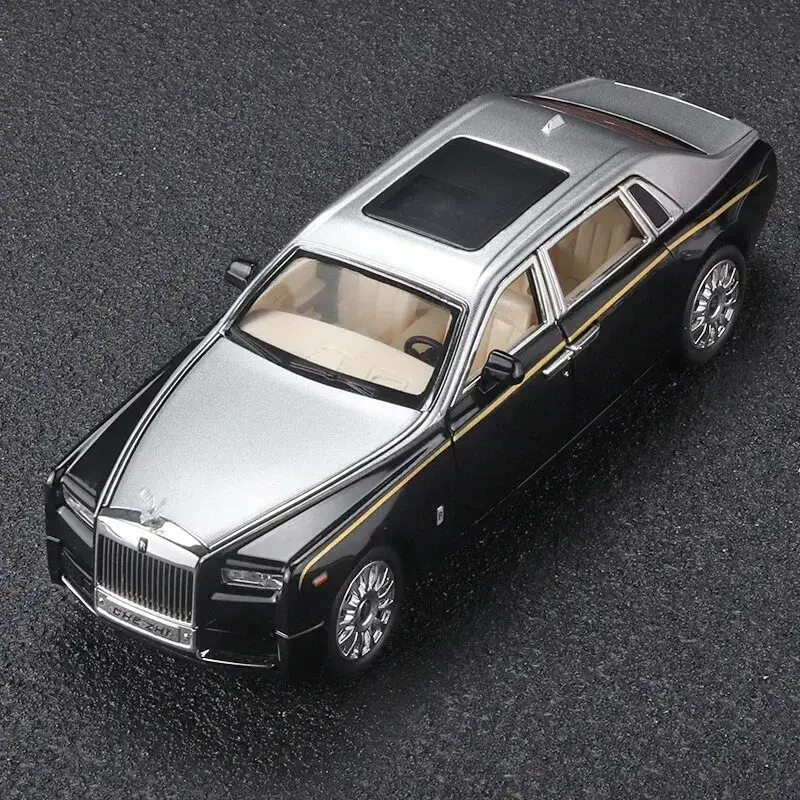 Rolls-Royce Phantom 1:24 Model Samochodu Metalowy Dźwięk i Światło