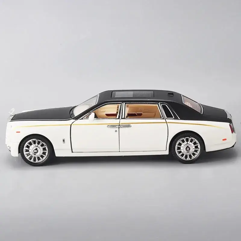 Rolls-Royce Phantom 1:24 Model Samochodu Metalowy Dźwięk i Światło