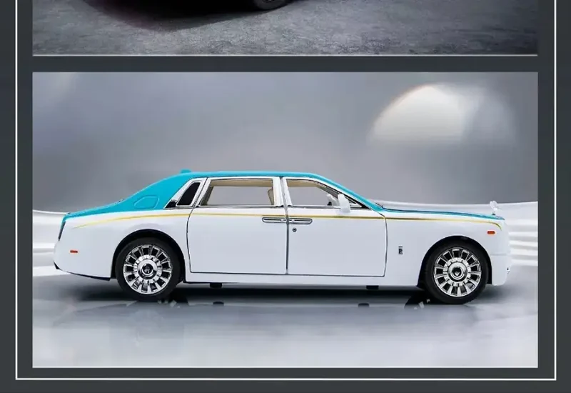 Rolls-Royce Phantom 1:24 Model Samochodu Metalowy Dźwięk i Światło