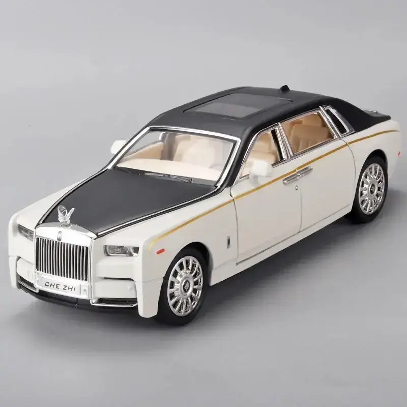 Rolls-Royce Phantom 1:24 Model Samochodu Metalowy Dźwięk i Światło