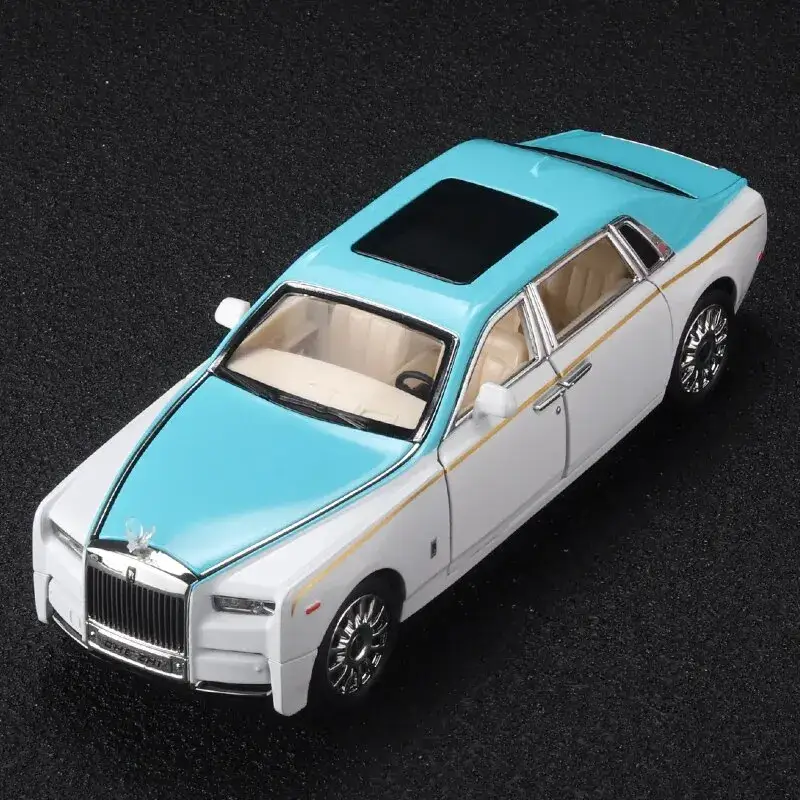 Rolls-Royce Phantom 1:24 Model Samochodu Metalowy Dźwięk i Światło
