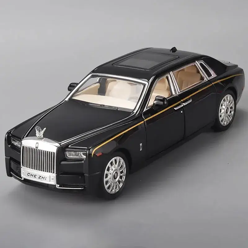 Rolls-Royce Phantom 1:24 Model Samochodu Metalowy Dźwięk i Światło