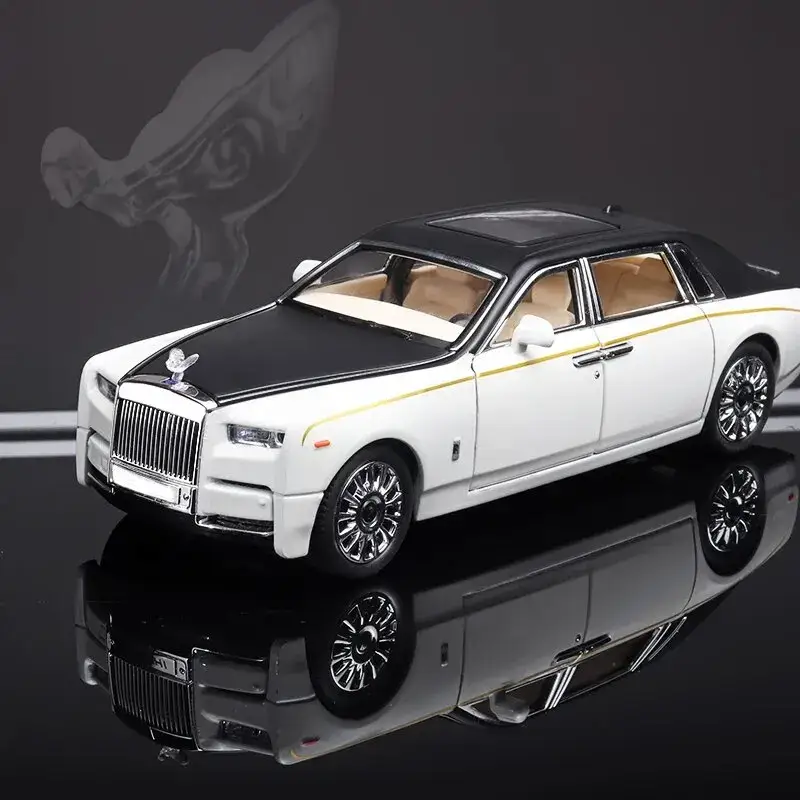 Rolls-Royce Phantom 1:24 Model Samochodu Metalowy Dźwięk i Światło