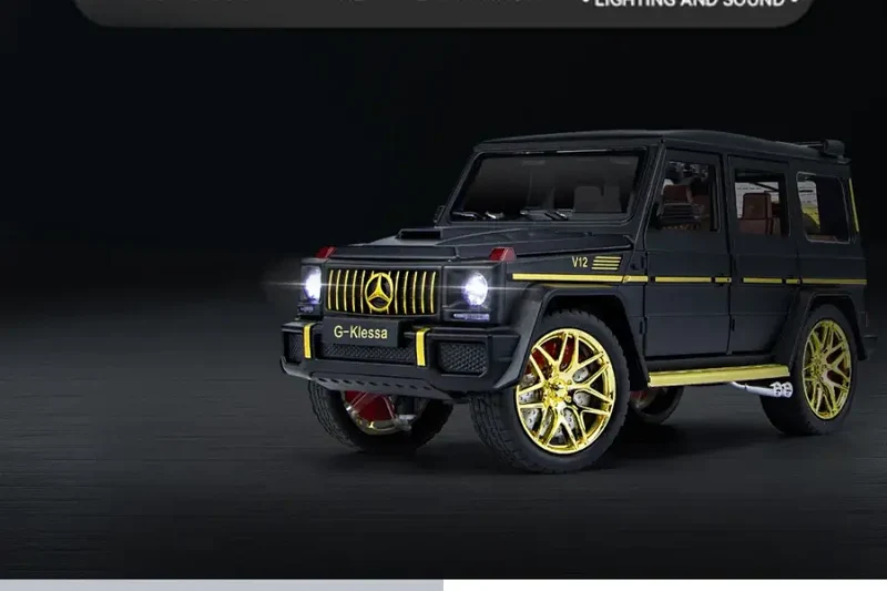 Mercedes-AMG G63 1:24 Model Samochodu Metalowy Dźwięk i Światło