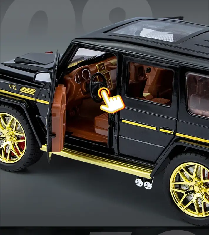 Mercedes-AMG G63 1:24 Model Samochodu Metalowy Dźwięk i Światło