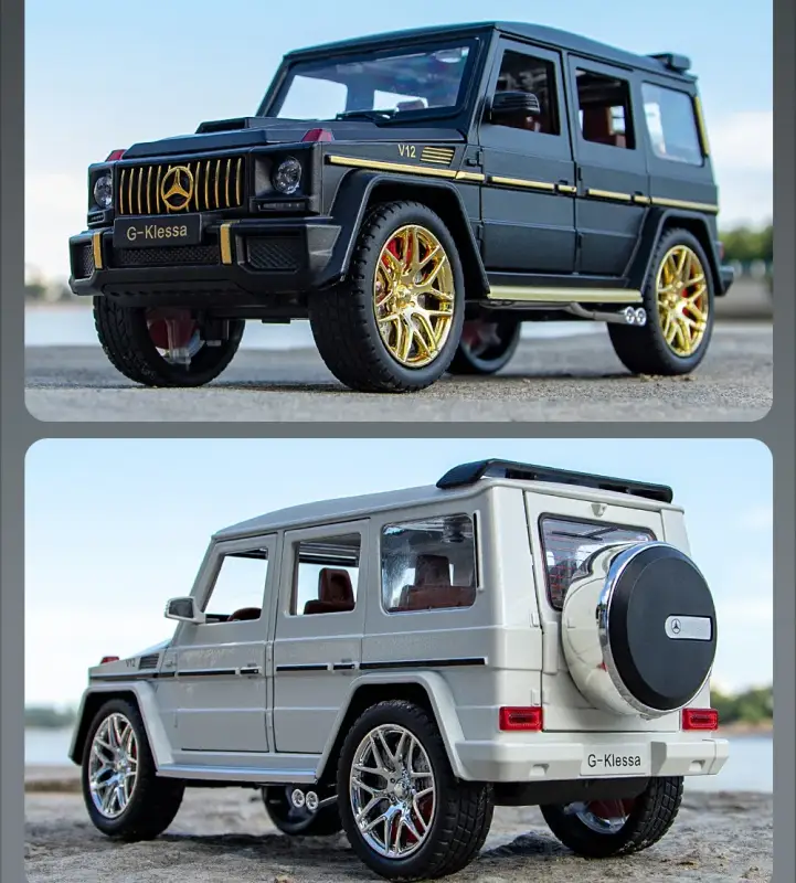Mercedes-AMG G63 1:24 Model Samochodu Metalowy Dźwięk i Światło