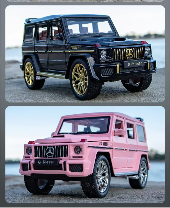 Mercedes-AMG G63 1:24 Model Samochodu Metalowy Dźwięk i Światło