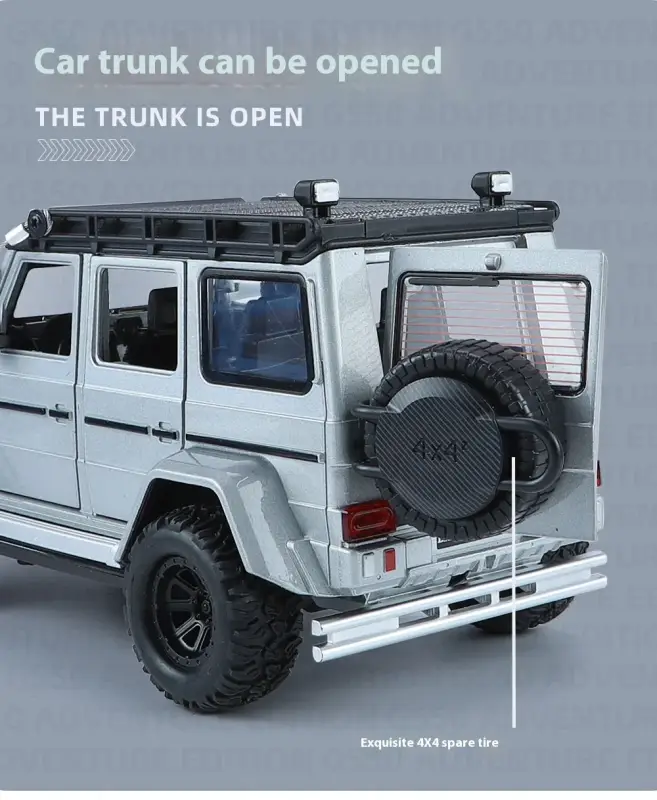 Mercedes-AMG G63 1:24 Model Samochodu Metalowy Dźwięk i Światło