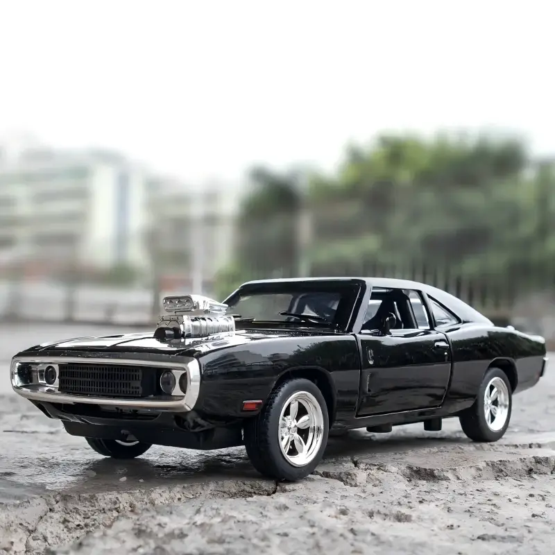 Dodge Charger 1970 1:32 Model Samochodu Metalowy Dźwięk i Światło Fast & Furious