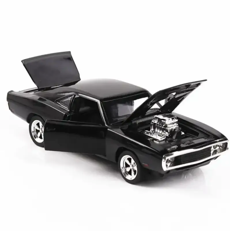 Dodge Charger 1970 1:32 Model Samochodu Metalowy Dźwięk i Światło Fast & Furious
