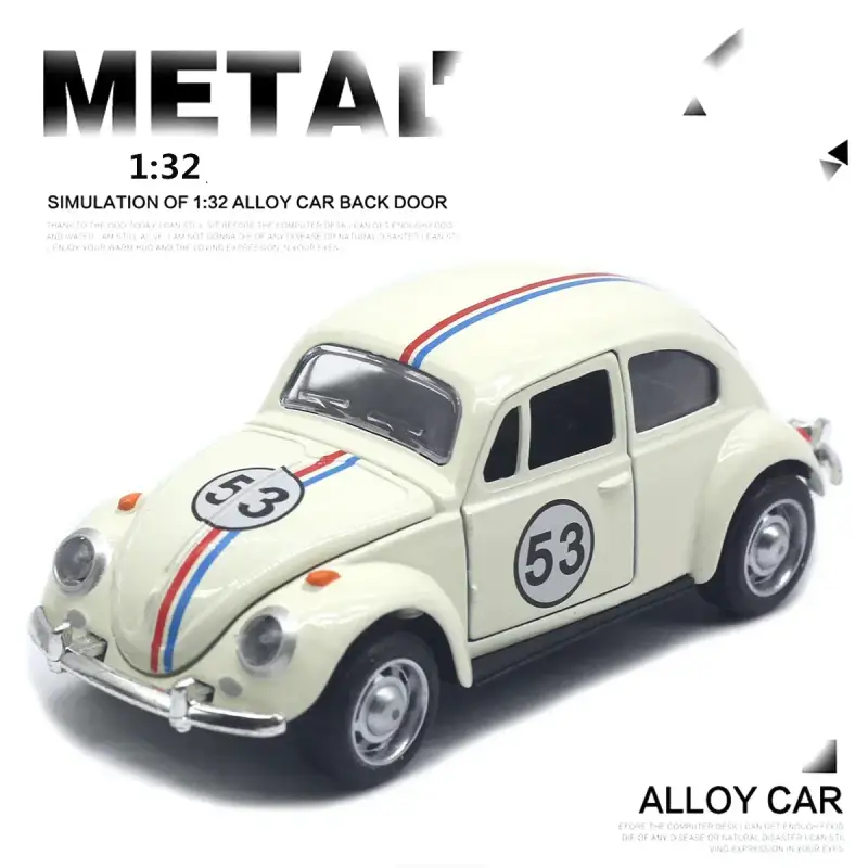 Volkswagen Beetle 1:32 Model Samochodu Metalowy Mechanizm Cofania