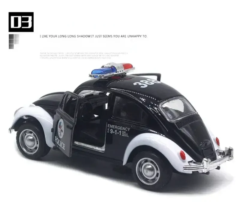 Volkswagen Beetle 1:32 Model Samochodu Metalowy Mechanizm Cofania