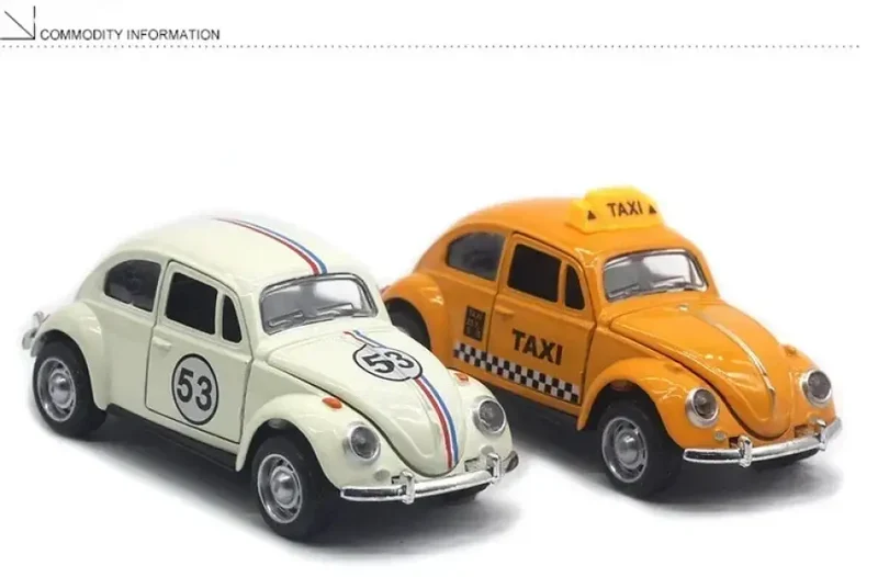 Volkswagen Beetle 1:32 Model Samochodu Metalowy Mechanizm Cofania