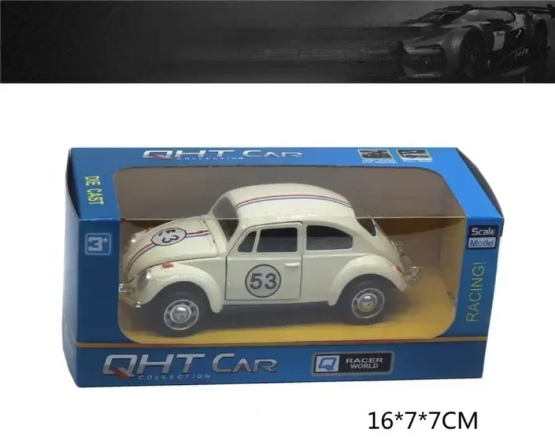 Volkswagen Beetle 1:32 Model Samochodu Metalowy Mechanizm Cofania