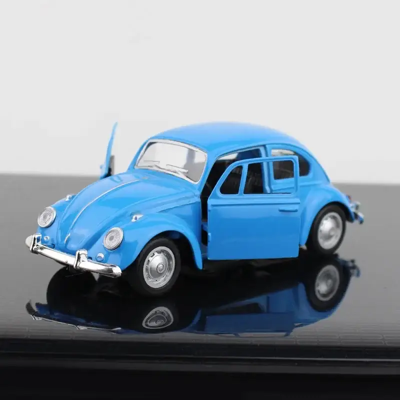 Volkswagen Beetle 1:36 Model Samochodu Metalowy Otwierane Drzwi Mechanizm Cofania