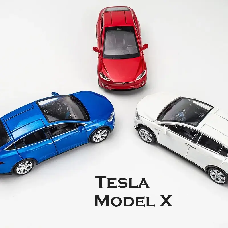 Tesla Cybertruck 1:24 Model Samochodu Metalowy Dźwięk i Światło