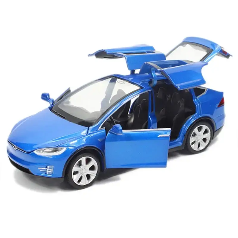 Tesla Cybertruck 1:24 Model Samochodu Metalowy Dźwięk i Światło