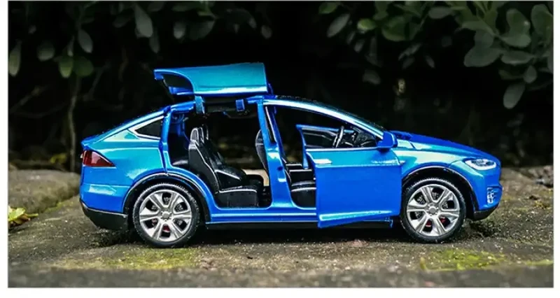 Tesla Cybertruck 1:24 Model Samochodu Metalowy Dźwięk i Światło