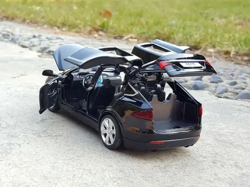 Tesla Cybertruck 1:24 Model Samochodu Metalowy Dźwięk i Światło