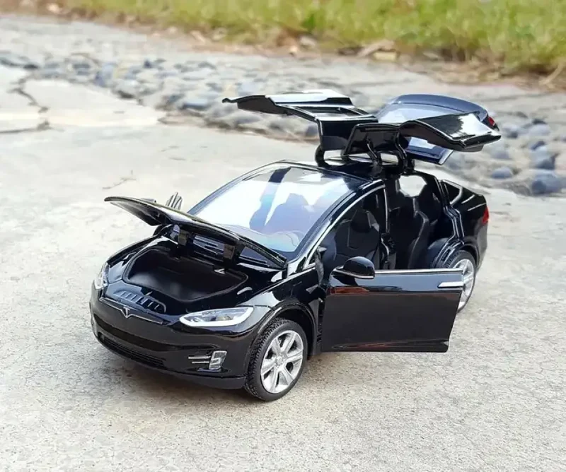 Tesla Cybertruck 1:24 Model Samochodu Metalowy Dźwięk i Światło