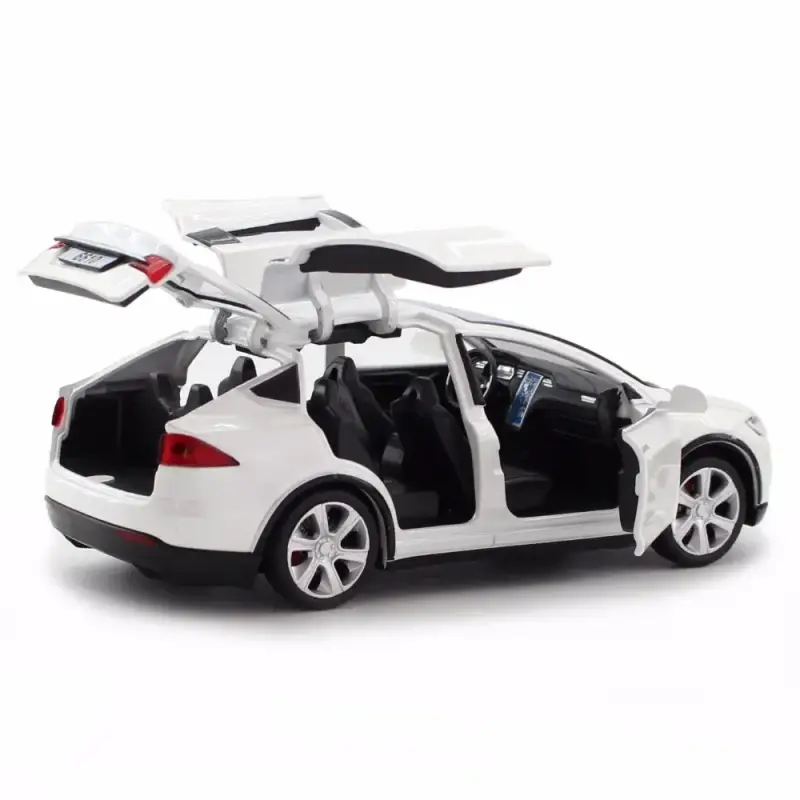 Tesla Cybertruck 1:24 Model Samochodu Metalowy Dźwięk i Światło