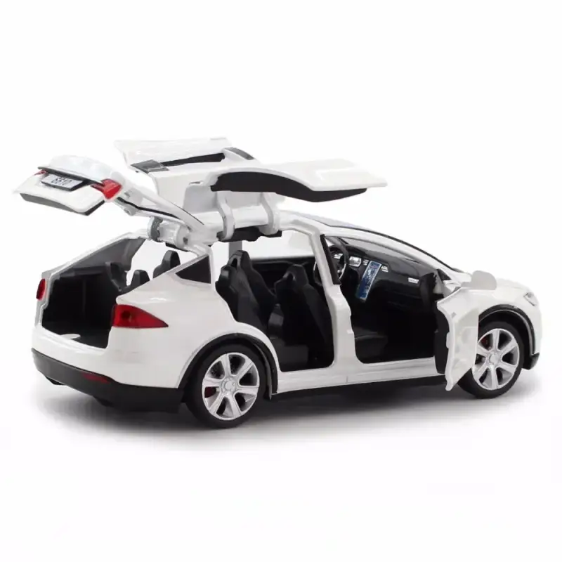 Tesla Cybertruck 1:24 Model Samochodu Metalowy Dźwięk i Światło