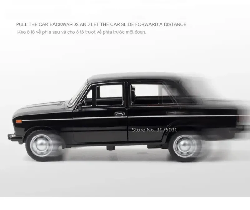 LADA 2106 1:24 Model Samochodu Metalowy Dźwięk i Światło
