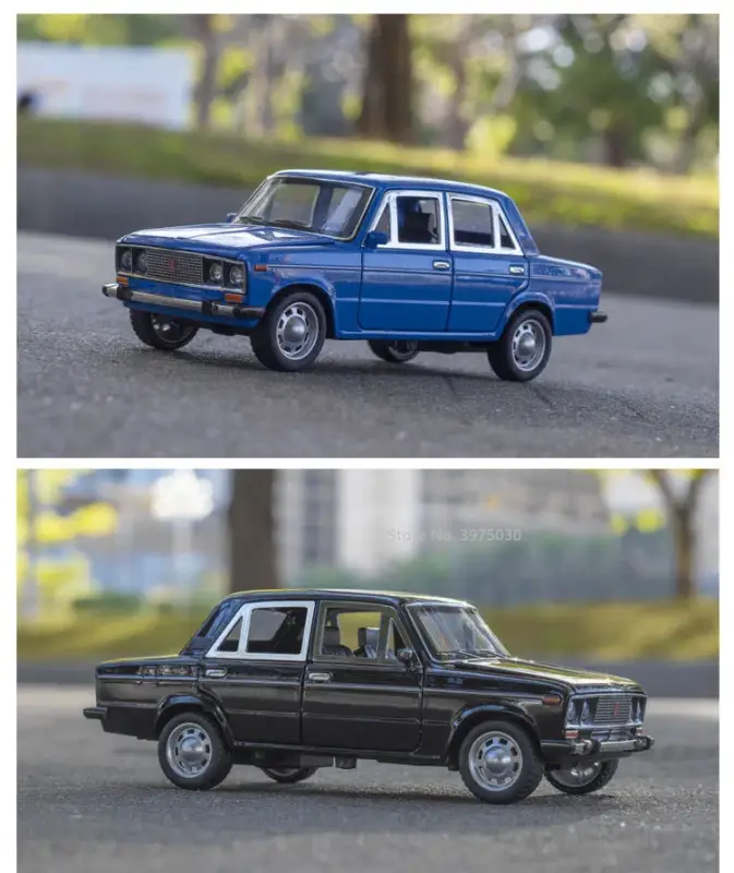 LADA 2106 1:24 Model Samochodu Metalowy Dźwięk i Światło