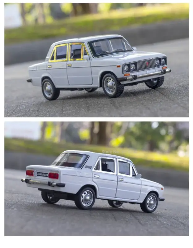 LADA 2106 1:24 Model Samochodu Metalowy Dźwięk i Światło