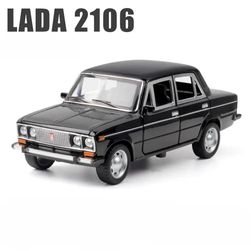 LADA 2106 1:24 Model Samochodu Metalowy Dźwięk i Światło