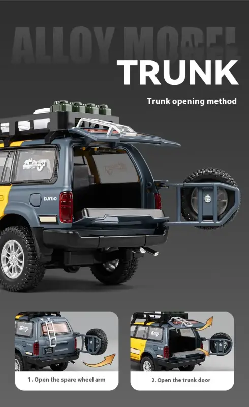 Toyota LC80 1:24 Model Samochodu Metalowy