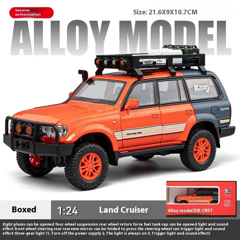 Toyota LC80 1:24 Model Samochodu Metalowy